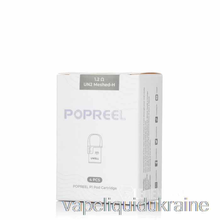 Vape Ukraine Uwell Popreel P1 Replacement Pods 1.2ohm Popreel P1 Pods